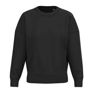 Native Spirit Womens/Ladies Crew Neck Sweatshirt / Black